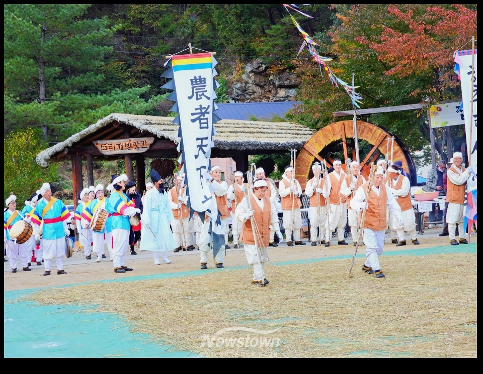 인제읍 하추리 도리깨축제의 모습들