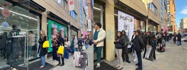 브이티 뉴욕 단독 팝업스토어 현장