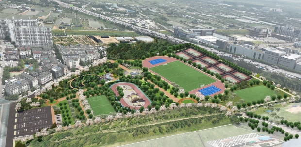 계양꽃마루 부지 복합체육단지 조감도