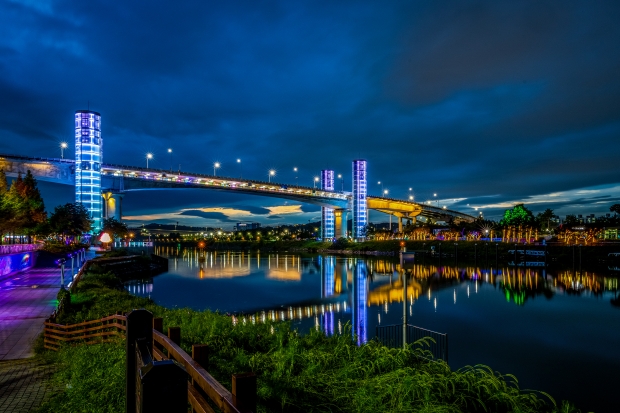 계양아라온 빛의 거리 전경