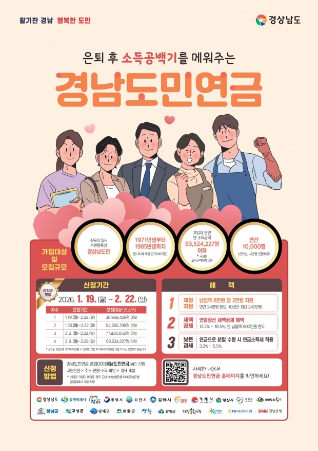 경남도민연금 포스터/양산시제공