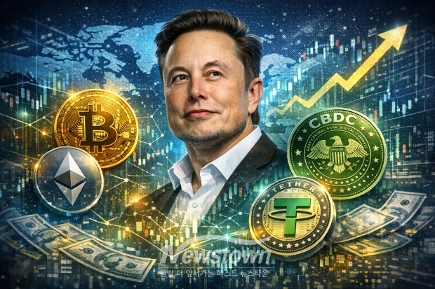 일론 머스크 발언과 블록체인 금융 전환/AI 일러스트