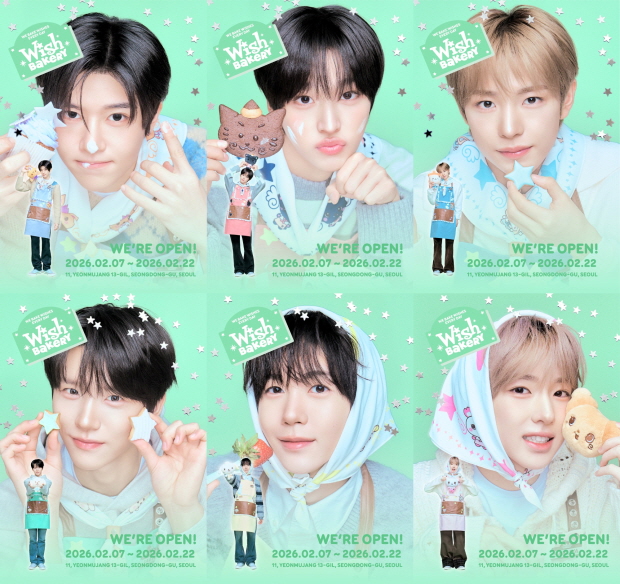 NCT WISH 자체 캐릭터 팝업스토어 포스터 이미지