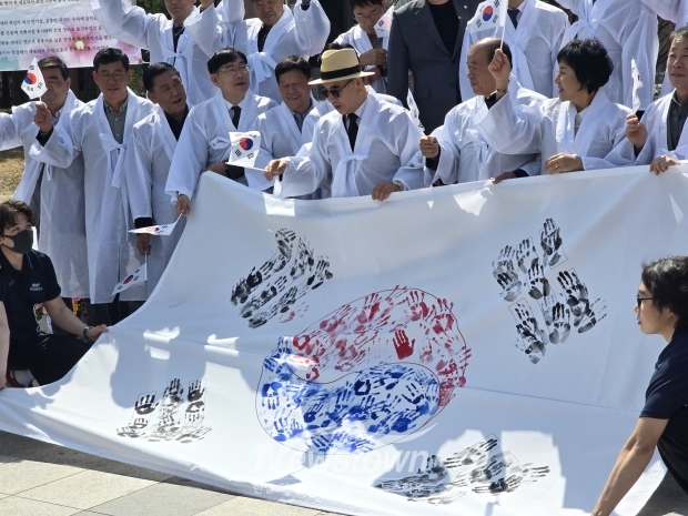 제107주년 진영읍 기미독립만세운동/사진 김국진기자