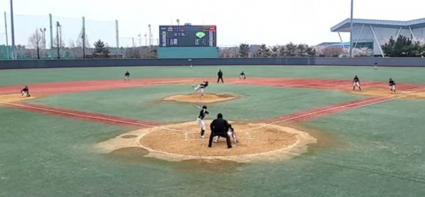 제55회 전국소년체육대회 인천대표 선발전 야구대회(15세 이하) 결승전 경기 모습