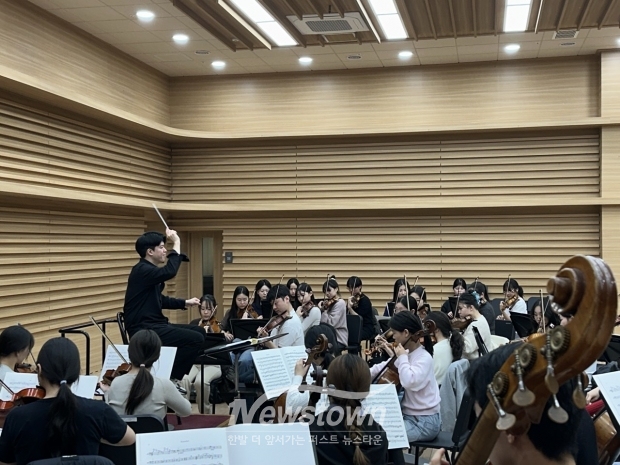 인천시립청소년교향악단 연습 사진 / 인천시