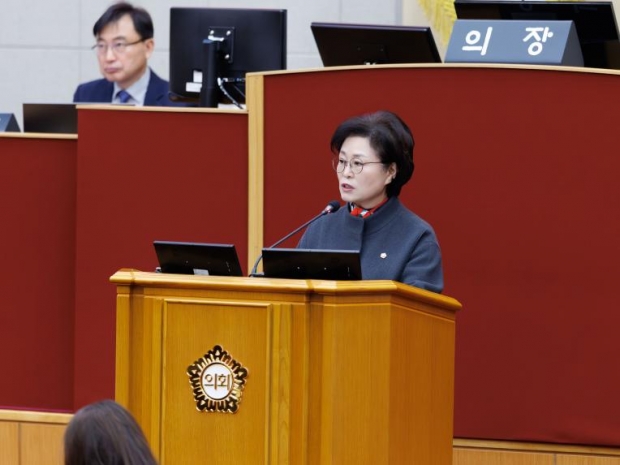 박혜숙 부천시의원 시정질문 사진