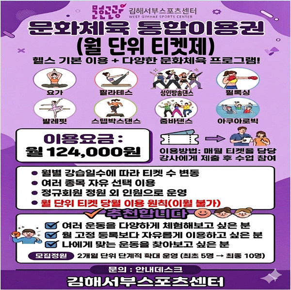 ​통합이용권 도입 포스터/김해시제공​