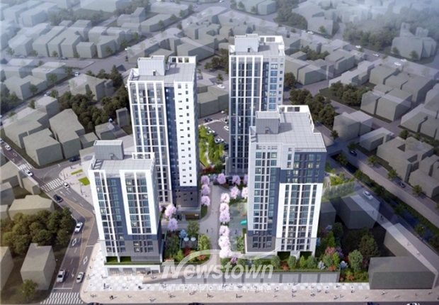 아산온양 주복1BL 공동주택 조감도