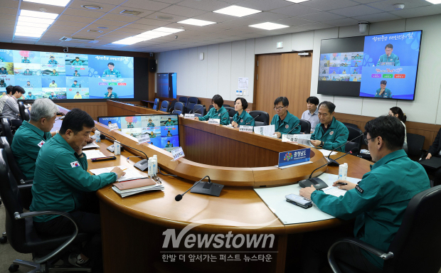 하천·계곡 불법점용 전담팀(TF) 3차 회의(사진 / 충남도 제공)