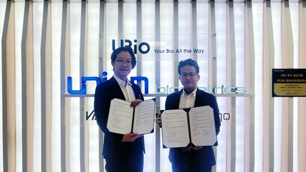 좌측부터 유니온바이오메트릭스 김희대 부사장_ACOTE GROUP Edward Kim 대표