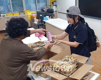 초·중학교 아침 간편 먹거리 지원사업(사진 / 청양군 제공)