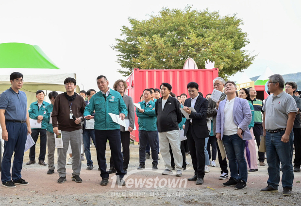 제72회 백제문화제 주요 행사장 현장점검(사진 / 공주시 제공)