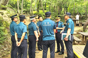 김종철 경남경찰청장 주요 계곡 찾아 여름철 안전관리 점검